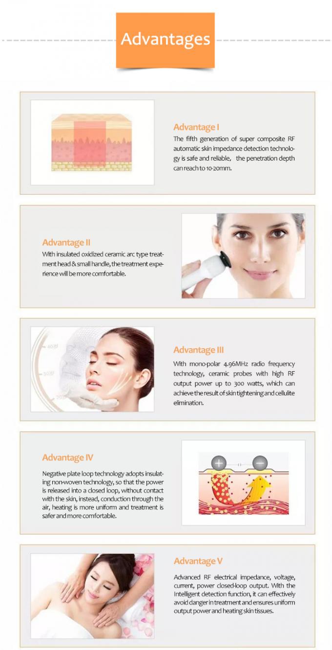 Hochfrequenz-Haut, die Maschine für Haut-Lässigkeits-Behandlungs-Schönheits-Salon-Maschine 3 festzieht
