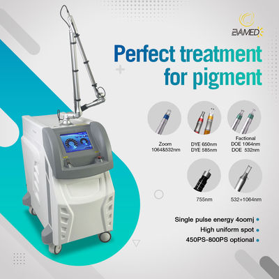 Salon-Picosekunden-Laser-Maschine 1064nm 532nm für Haut-Pigmentations-Verletzungs-Problem-Behandlung