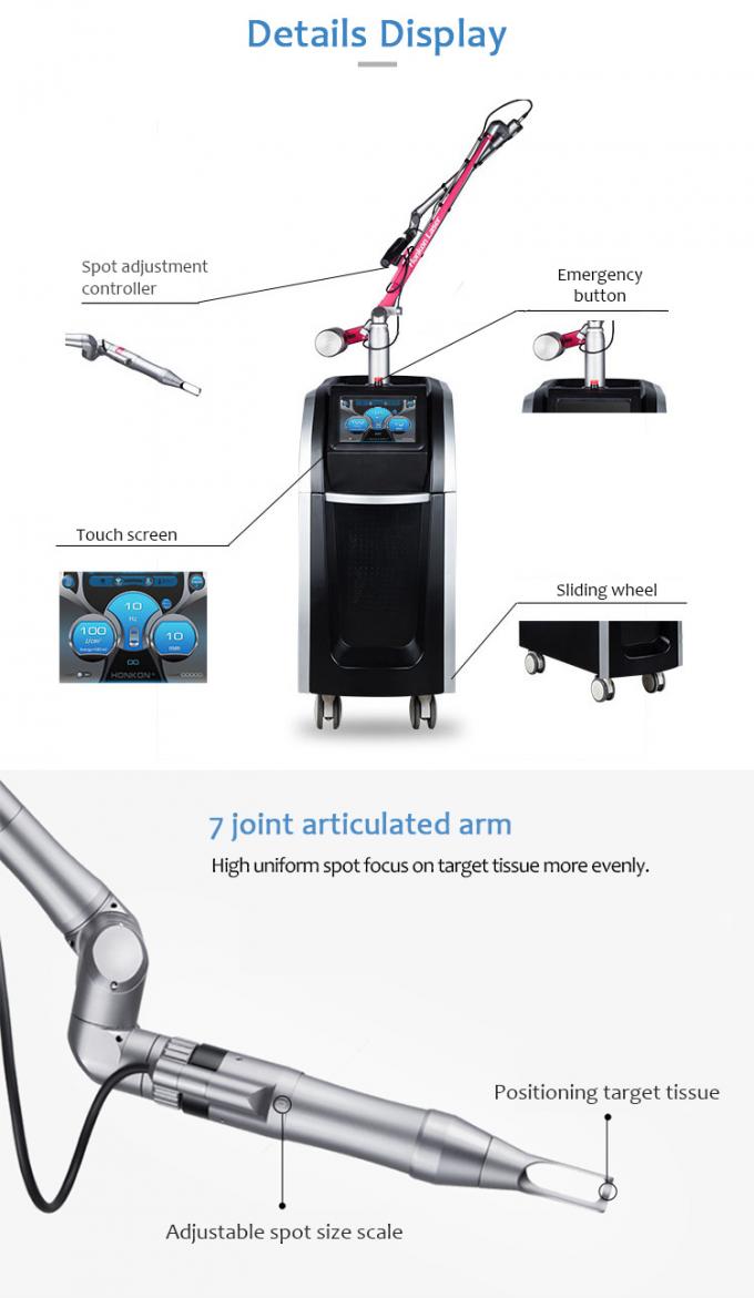 Laser-Tätowierungs-Abbau-Haut-Verjüngungs-Schönheits-Salon-Klinik-Maschine 0 der Picosekunden-600mj